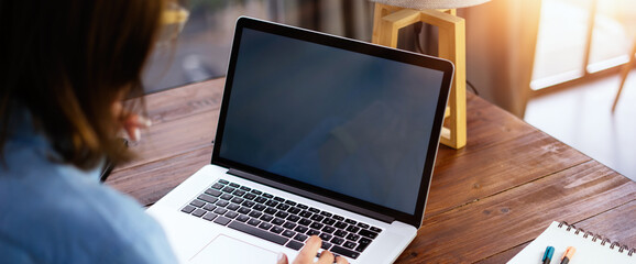 Completing a confidential consultation on a laptop